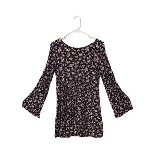 Adorable long sleeve boho dress